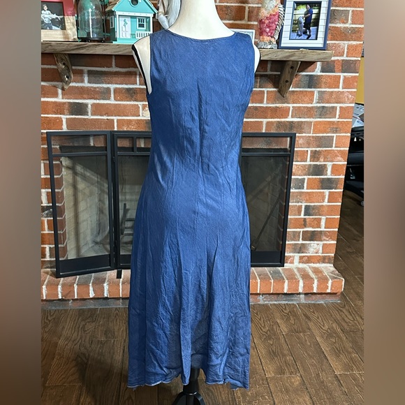 Ivanka Trump shiny denim maxi dress, size 4 - Picture 6 of 9